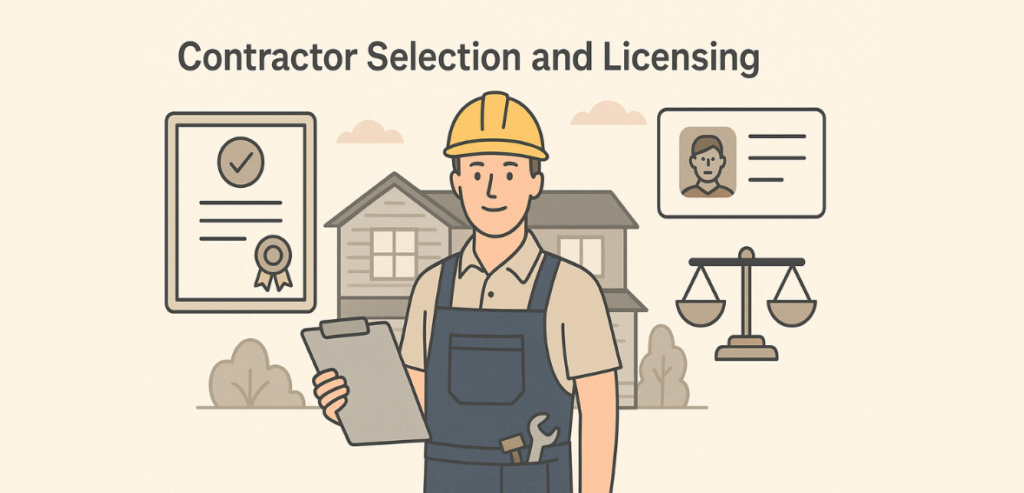 Contractor Selection and Licensing