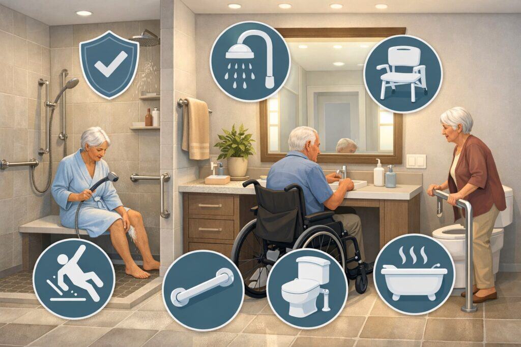 Bathroom Remodeling for Comfort, Cleanliness, and Aging-in-Place