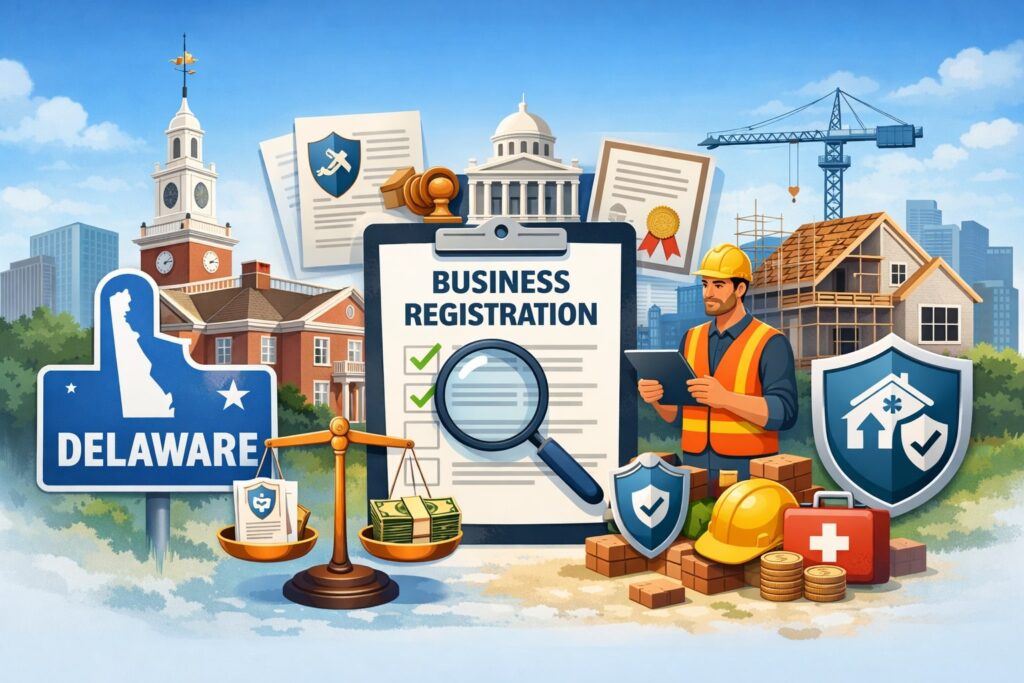 Delaware Business Registration and Why It Impacts Contractor Insurance Requirements