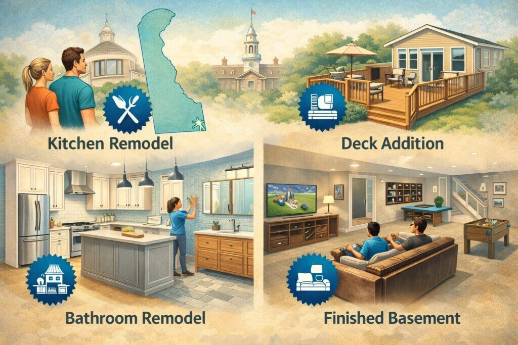 Most Popular Home Remodeling Projects for Delaware Homeowners