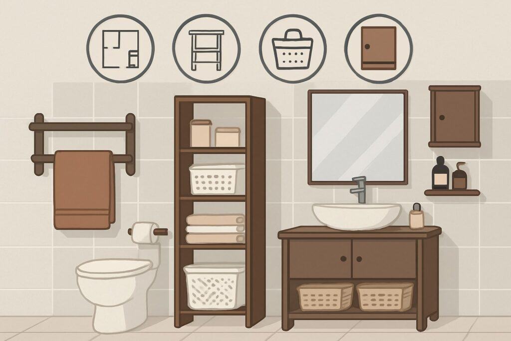 Planning Your Small Bathroom Storage for Delaware Homes
