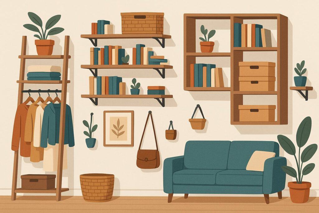 Vertical Storage Solutions: Using Walls and Height