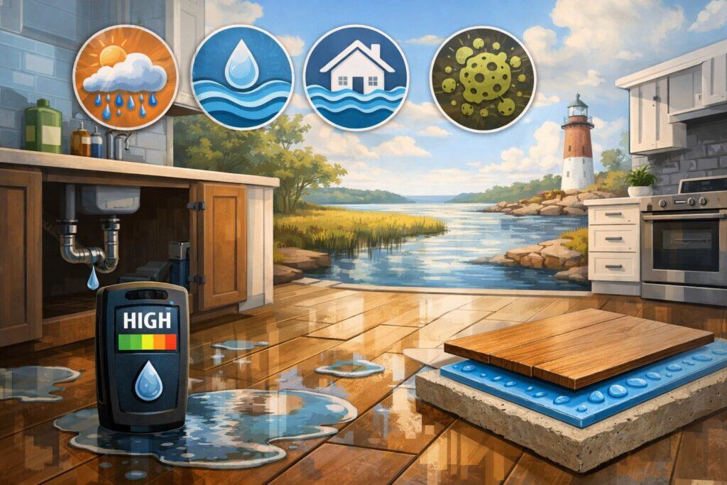 Why Delaware Kitchen Flooring Needs a Moisture-First Approach