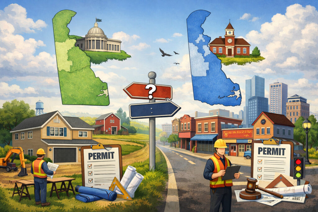 Delaware Permitting Basics: Who Regulates Your Project (County vs City/Town)