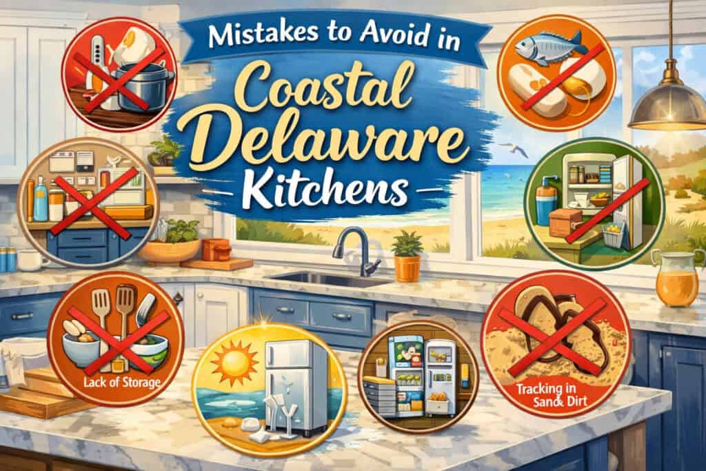 Mistakes to avoid in coastal Delaware kitchens