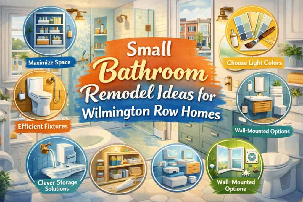 Small Bathroom Remodel Ideas for Wilmington Row Homes