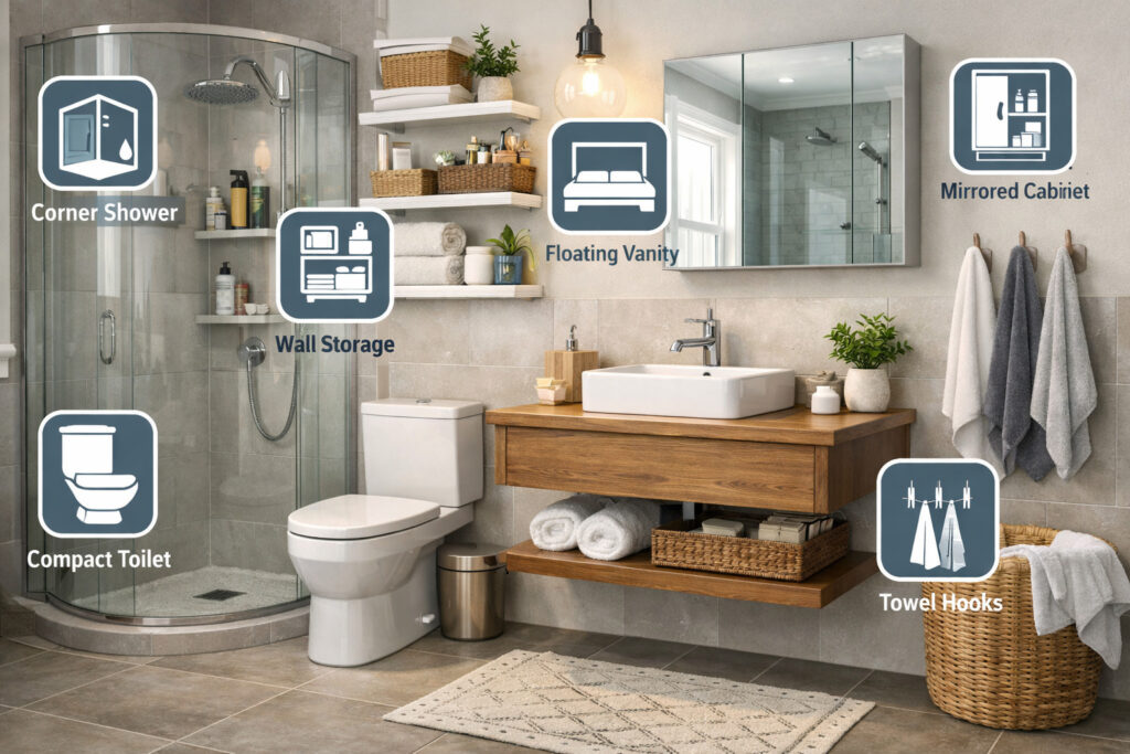 Smart Layout Ideas for Small Row Home Bathrooms